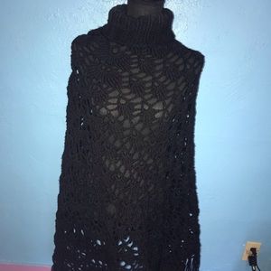 Crochet handmade poncho